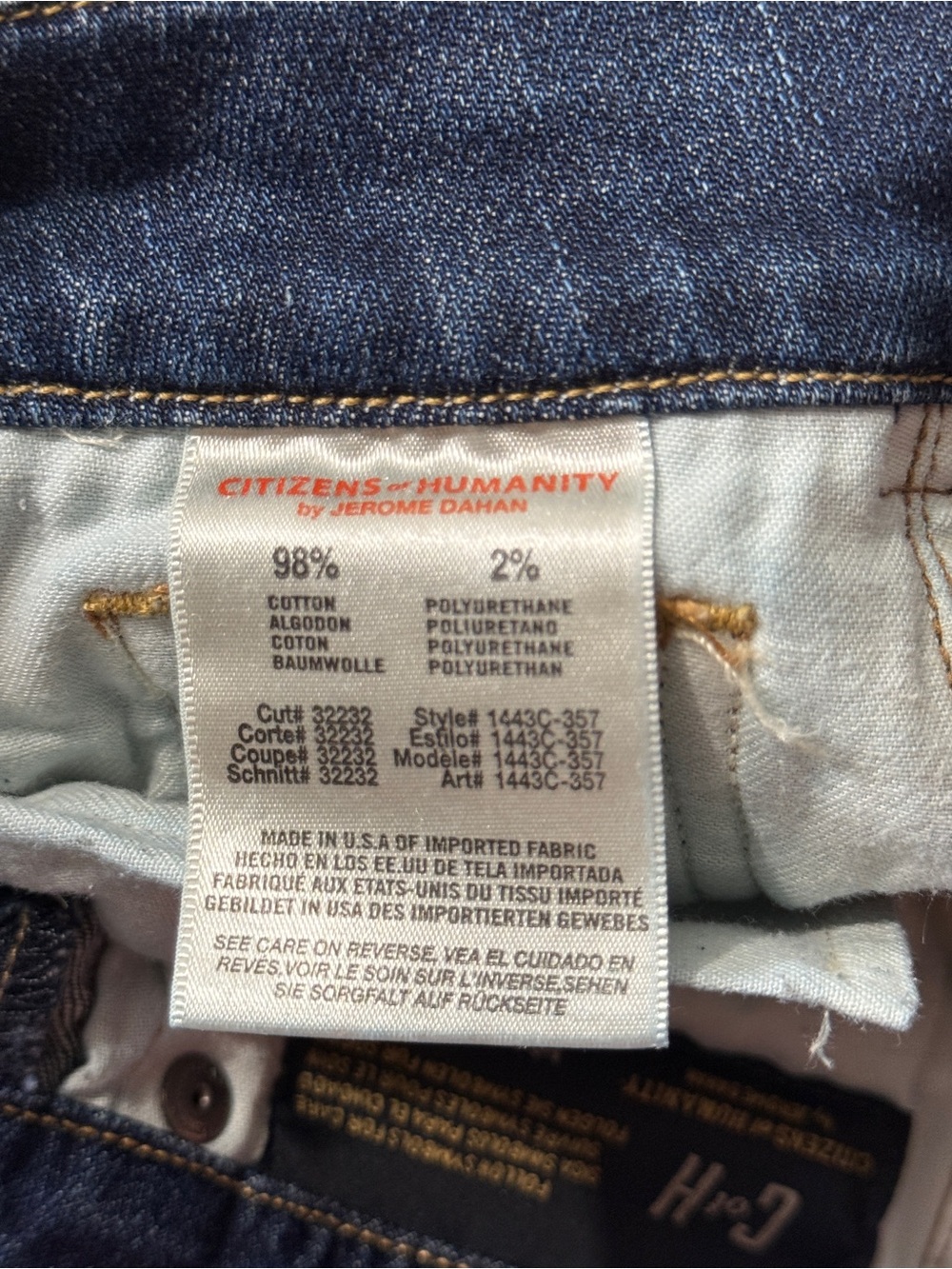Citizens of Humanity Racer Low Rise Skinny Jeans 25 Patina - Picture 6 of 9